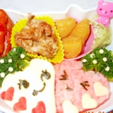 ハート弁当！簡単！可愛い！バレンタインにも！